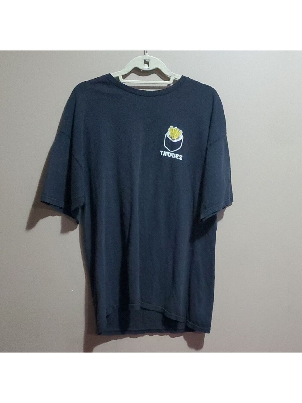 Timmies Black T-Shirt with Graphic Print Size XL